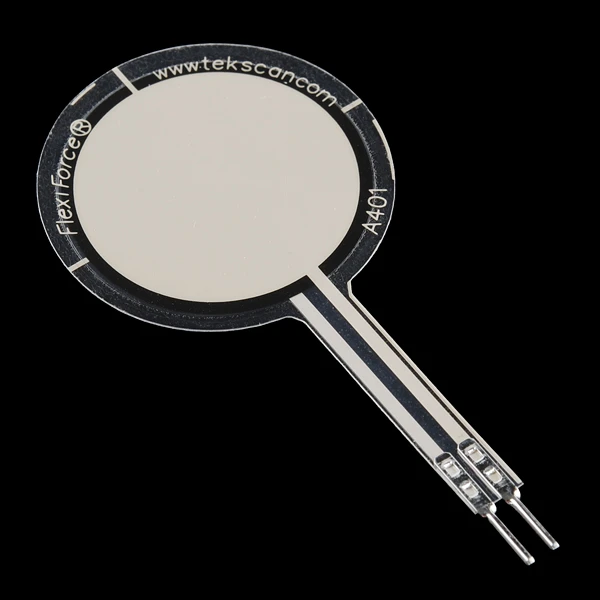 FlexiForce Pressure Sensor - 25lbs (1" Area) 1 FlexiForce Pressure Sensor - 25lbs (1" Area)