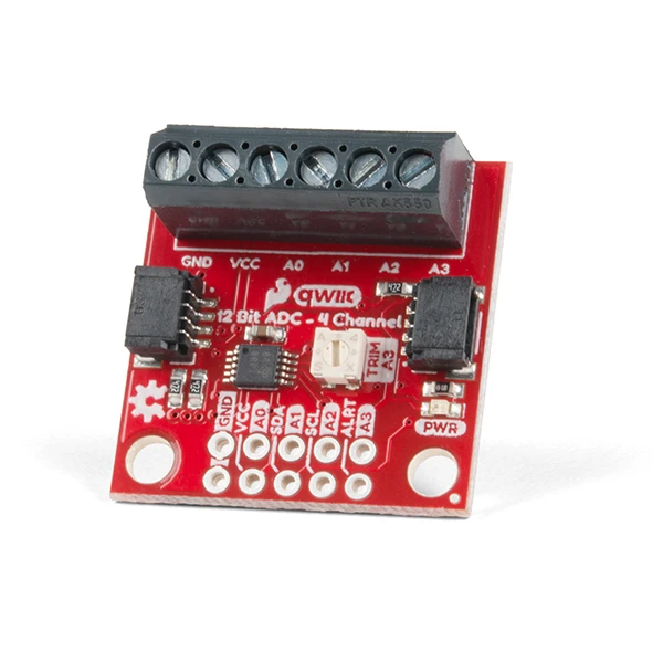 SparkFun Qwiic 12 Bit ADC - 4 Channel (ADS1015) 1 SparkFun Qwiic 12 Bit ADC - 4 Channel (ADS1015)