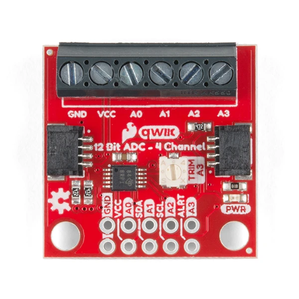 SparkFun Qwiic 12 Bit ADC - 4 Channel (ADS1015) 2 SparkFun Qwiic 12 Bit ADC - 4 Channel (ADS1015) - Image 2