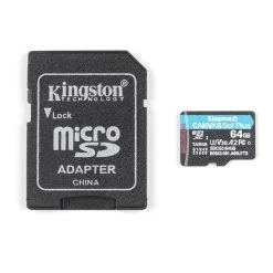 SparkFun Raspberry Pi 4 Basic Kit - 4GB -tool Sales Store 16498 Kingston Canvas Go Plus 64GB MicroSD Card with Adapter 02 4